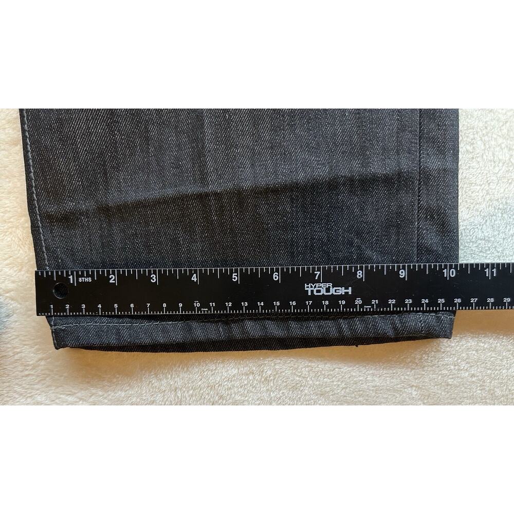 Men's Akademiks Jeans Size 40 Dark Wash Charcoal Embroidered Pockets Baggy - Picture 5 of 14